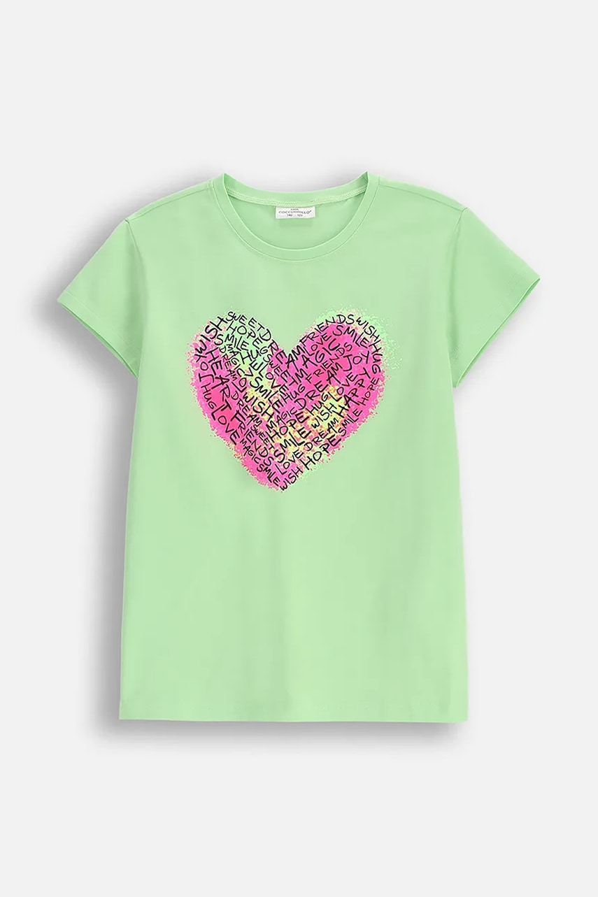 Coccodrillo tricou copii culoarea verde, EVERYDAY GIRL
