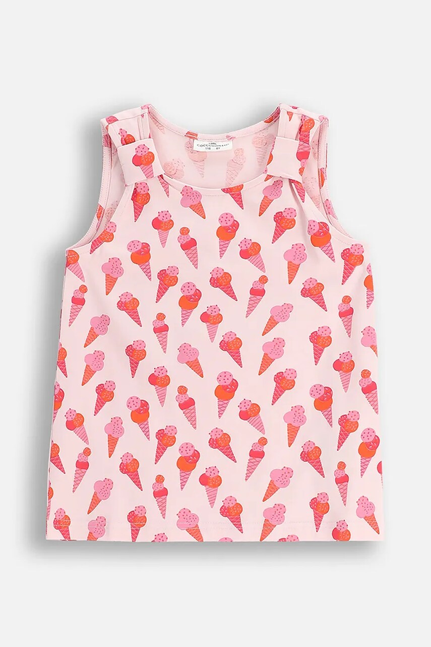 Coccodrillo tricou copii culoarea roz, HOLIDAY SPLASH GIRL KIDS