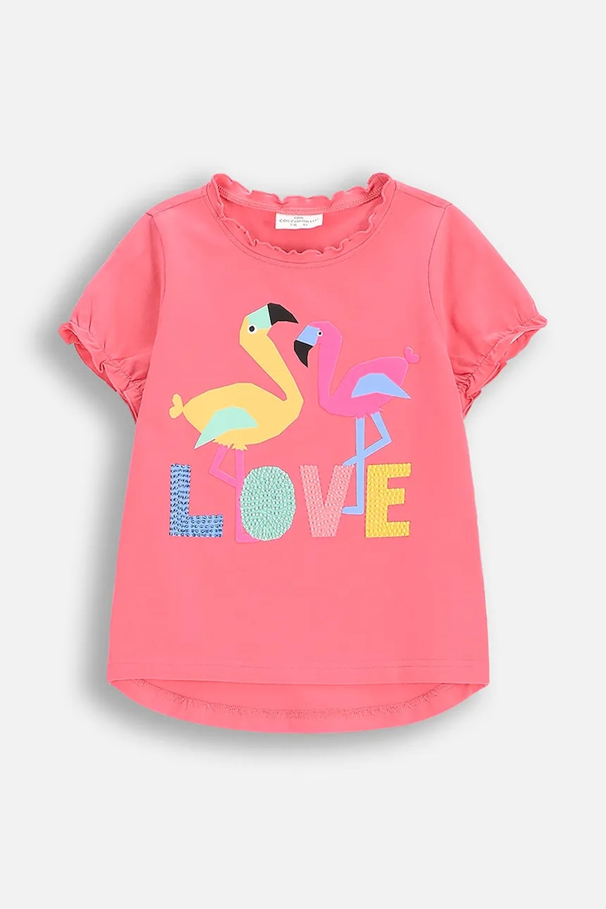 Футболка Coccodrillo цвет розовый TROPICAL STORY GIRL KIDS Футболка Coccodrillo цвет розовый TROPICAL STORY GIRL KIDS