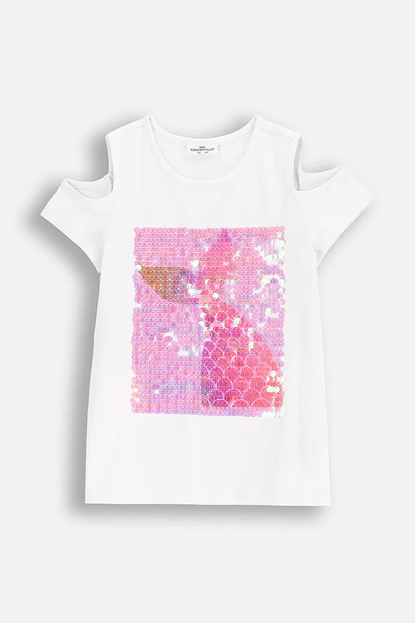 Coccodrillo tricou culoarea alb, INSIDE OCEAN GIRL JUNIOR