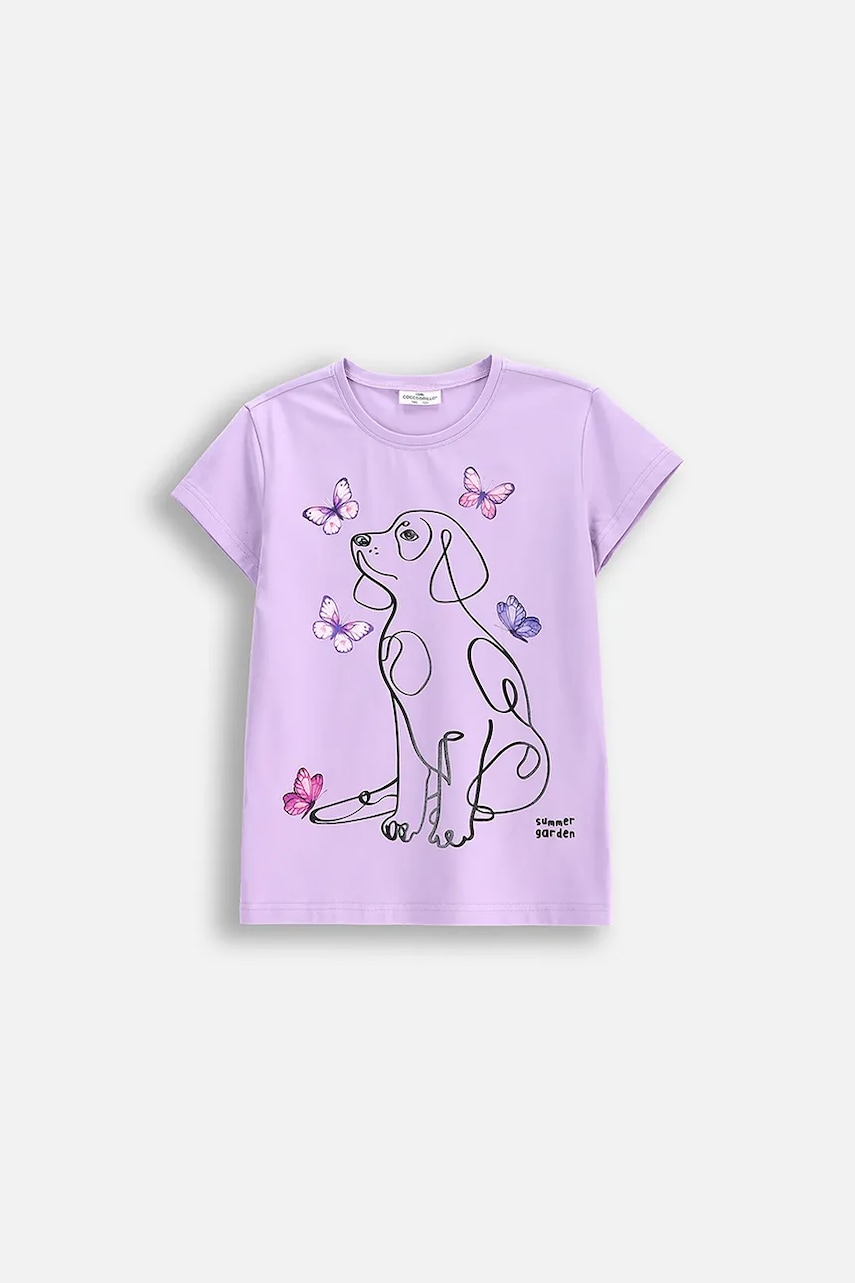 Coccodrillo tricou culoarea violet, EVERYDAY GIRL