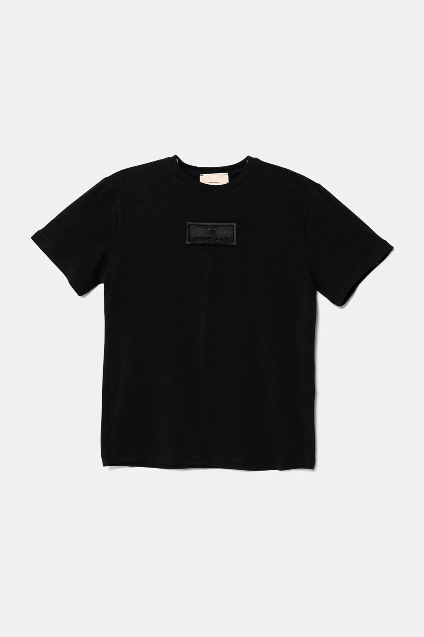 Elisabetta Franchi tricou copii culoarea negru, EFTS235.0.JE006