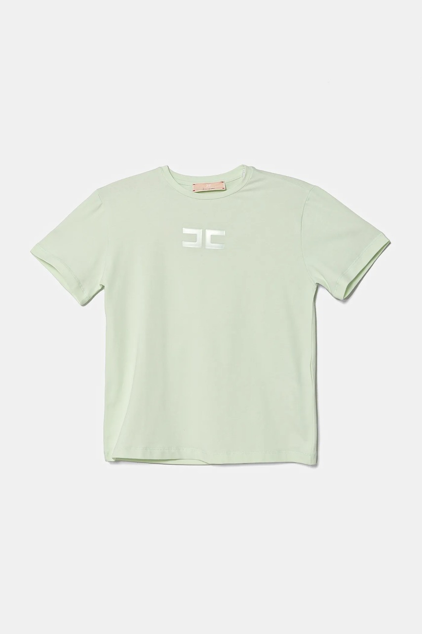 Elisabetta Franchi tricou copii culoarea verde, EFTS237.0.JE006