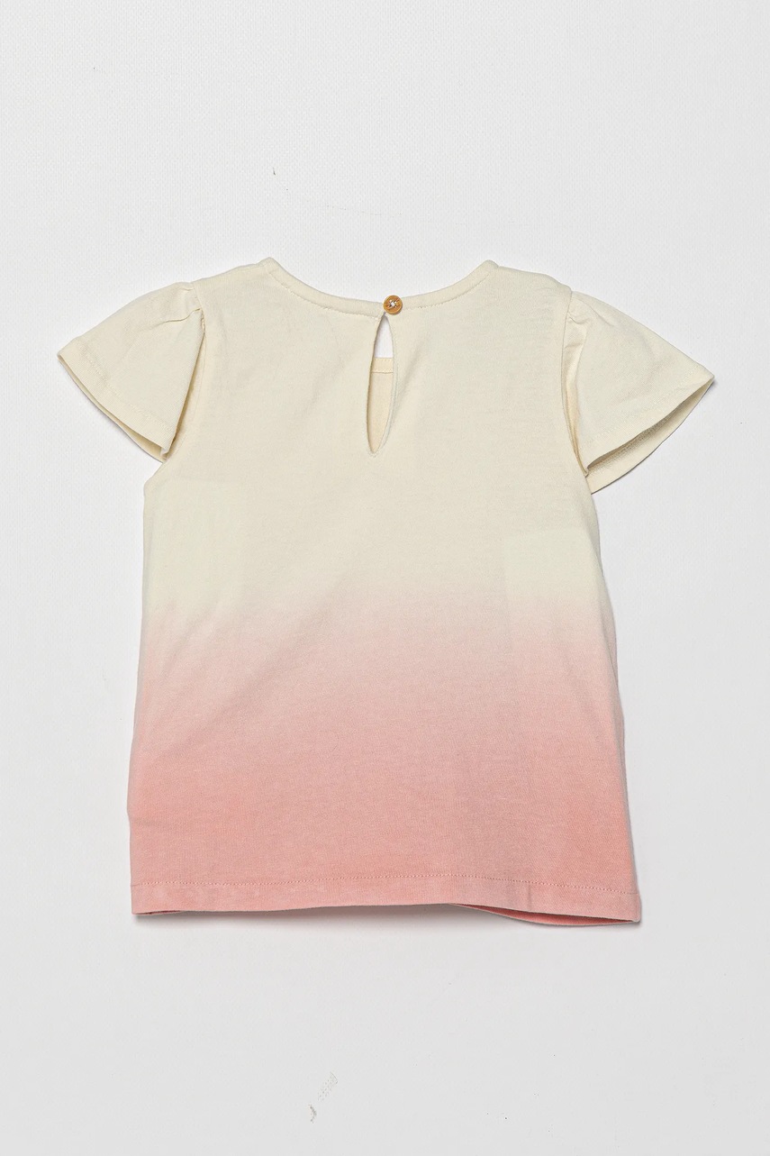 Детская хлопковая футболка United Colors of Benetton цвет розовый 3BL0A1066 Детская хлопковая футболка United Colors of Benetton цвет розовый 3BL0A1066