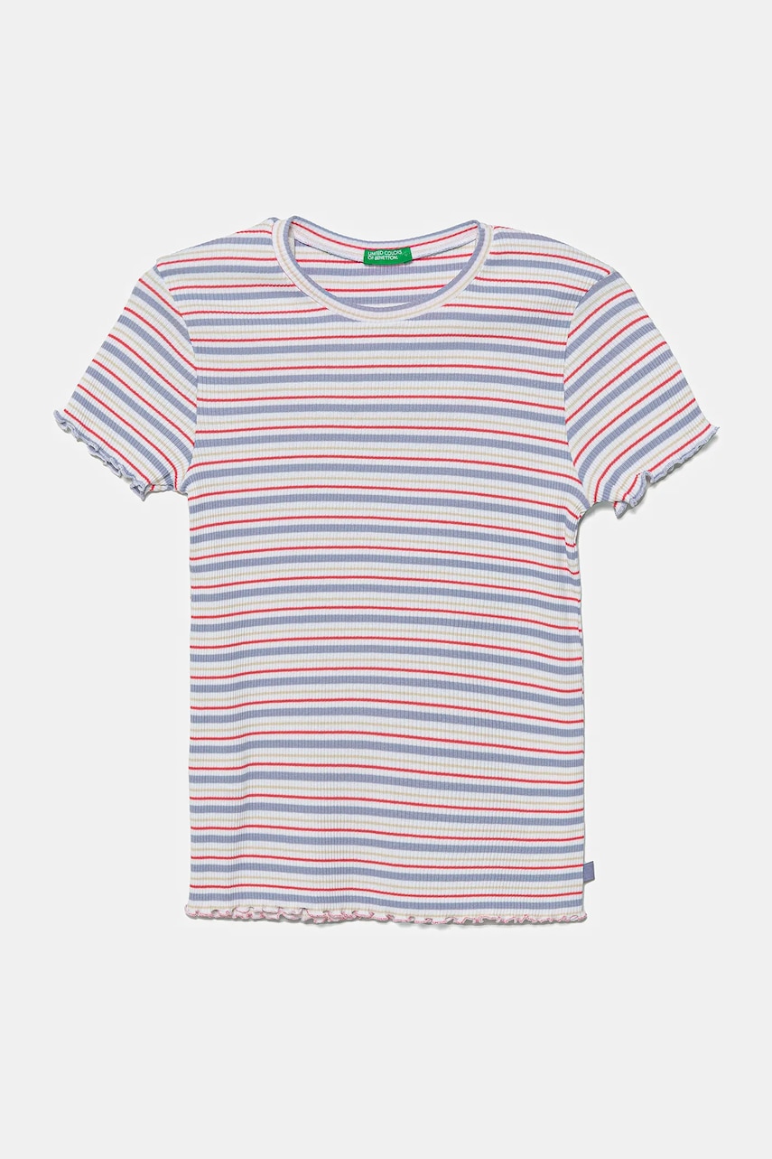 United Colors of Benetton tricou copii culoarea violet, 3TLVC10N0