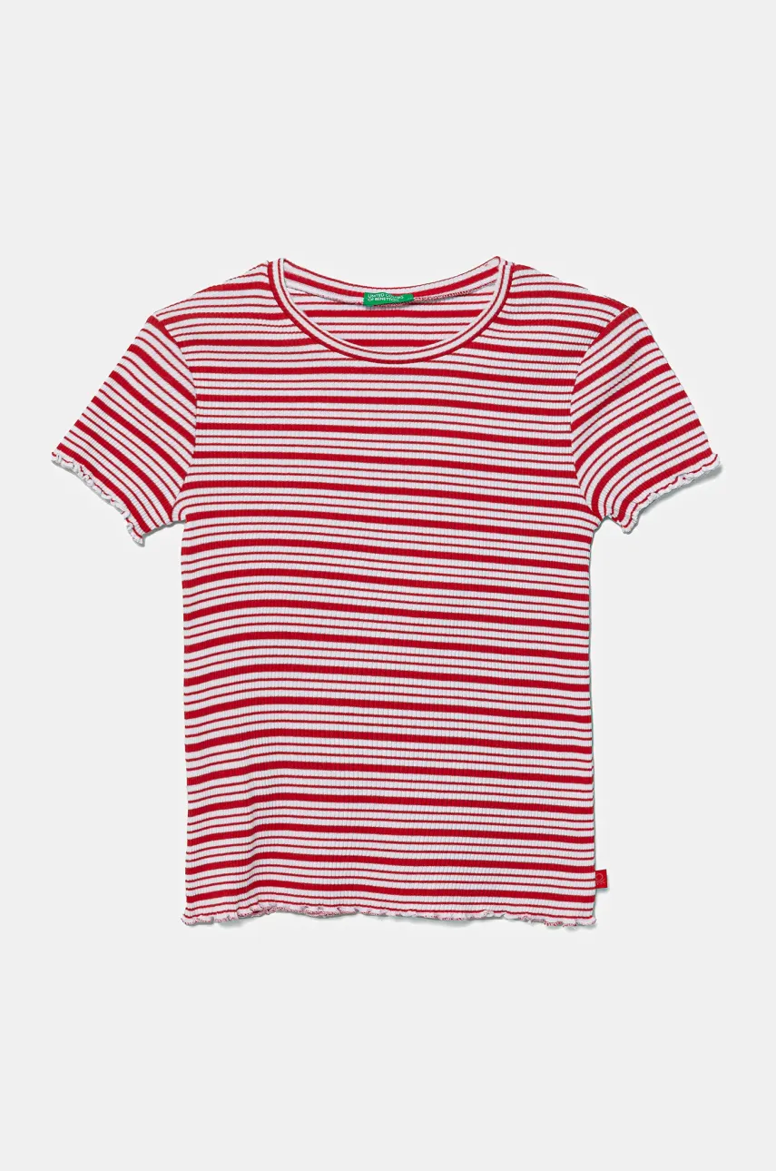 United Colors of Benetton tricou copii culoarea rosu, 3TLVC10N0