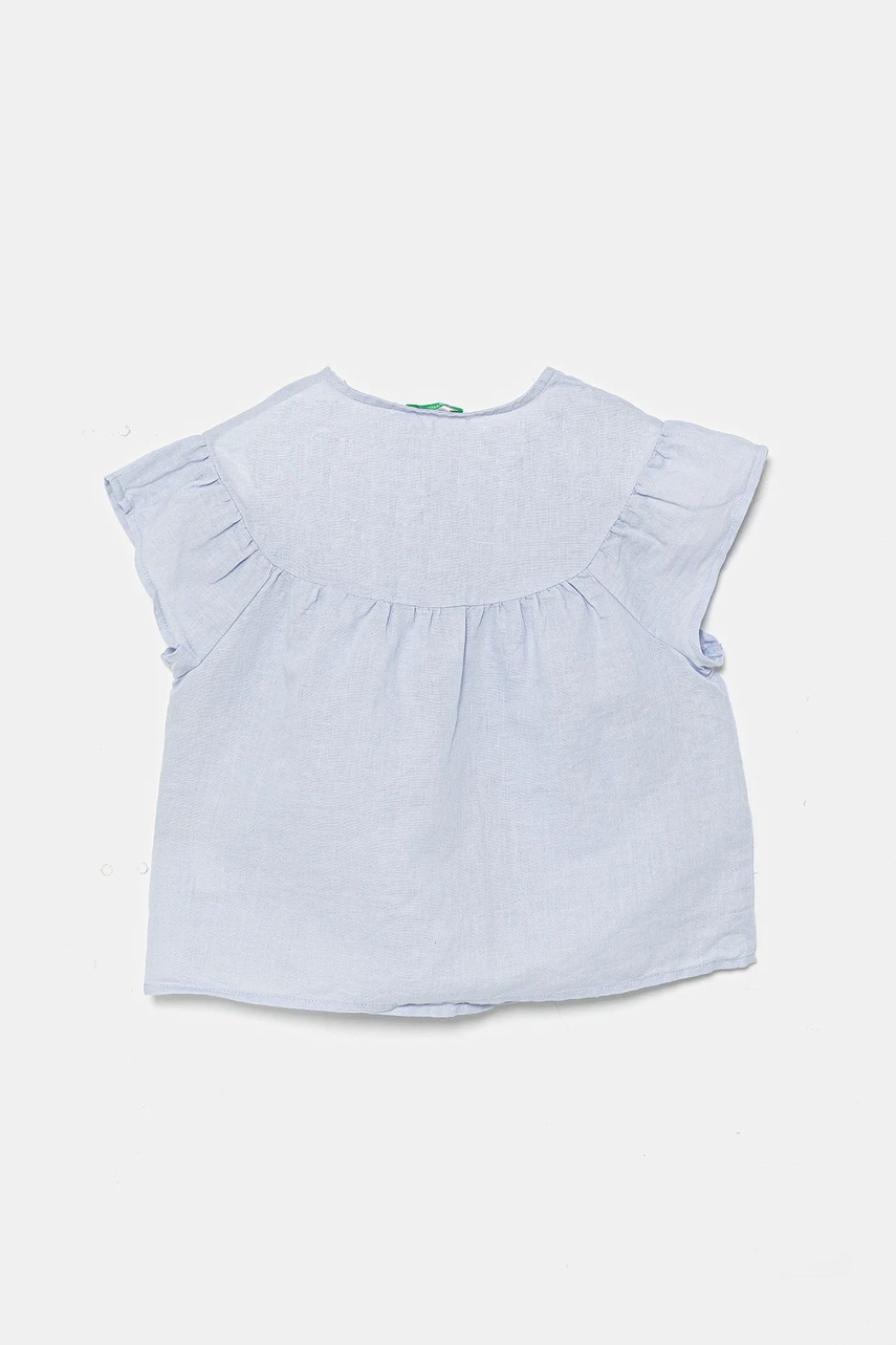 Детская льняная рубашка United Colors of Benetton 5IPVGQ02E