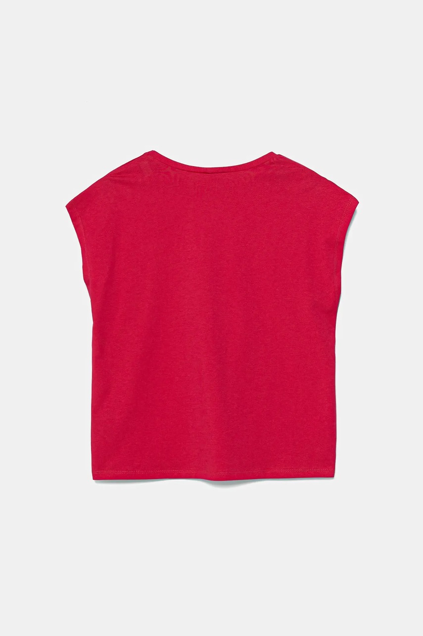 Детская хлопковая футболка United Colors of Benetton цвет розовый 3JERC10PB