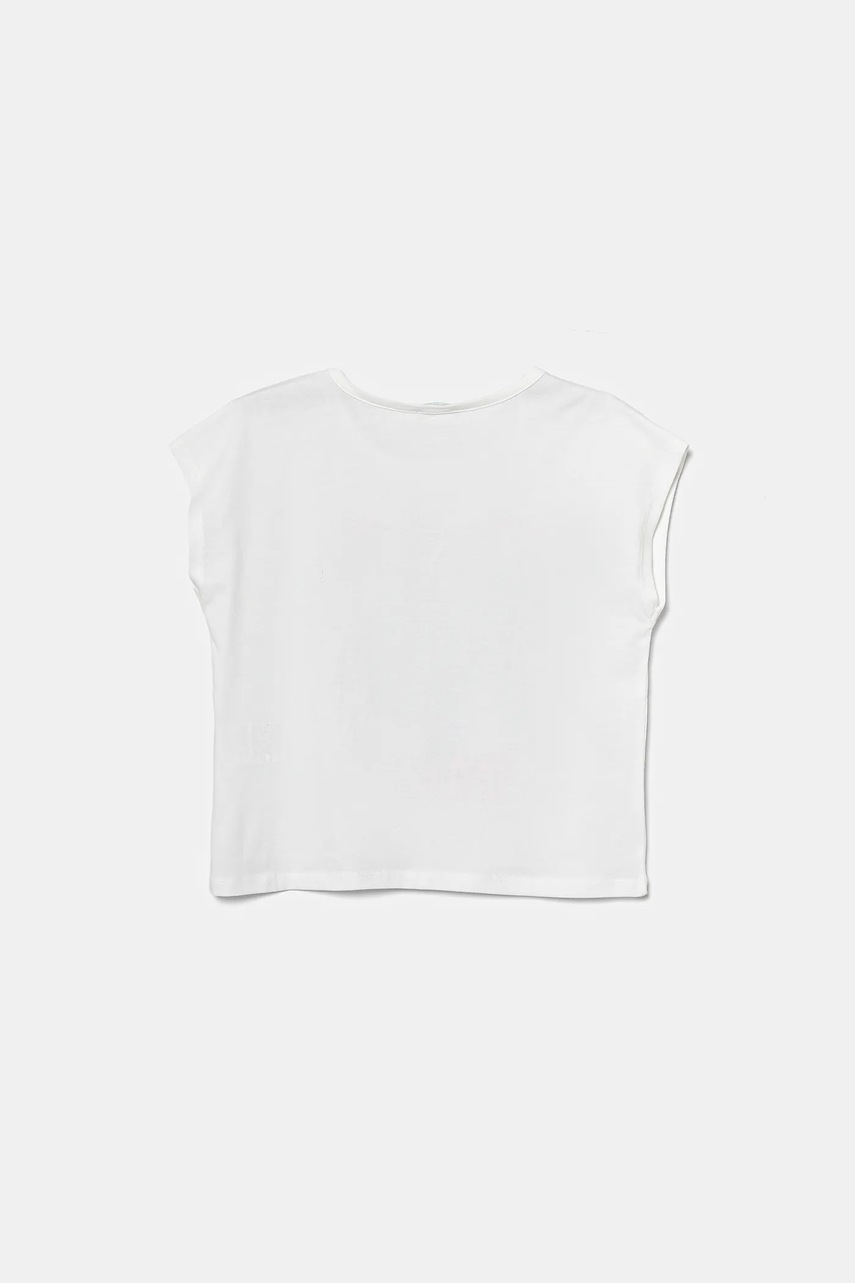 Детская хлопковая футболка United Colors of Benetton цвет белый 3I1XC10P0 Детская хлопковая футболка United Colors of Benetton цвет белый 3I1XC10P0