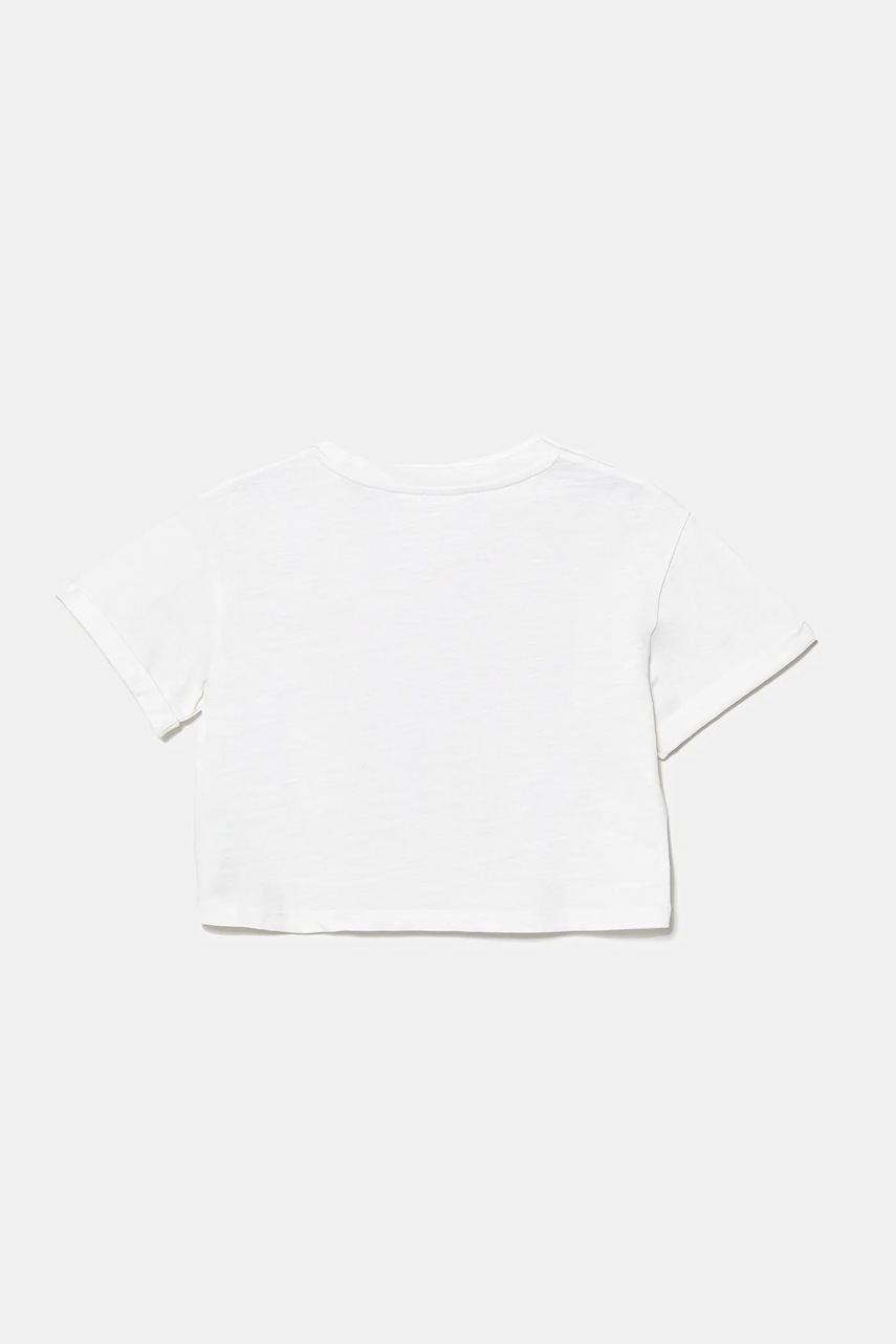 Детская хлопковая футболка United Colors of Benetton цвет белый 3SDLC10OX