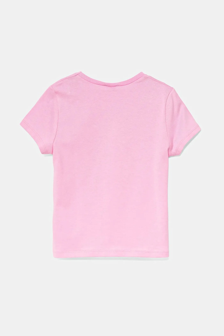 Детская хлопковая футболка United Colors of Benetton цвет розовый 3I1XG10JJ Детская хлопковая футболка United Colors of Benetton цвет розовый 3I1XG10JJ