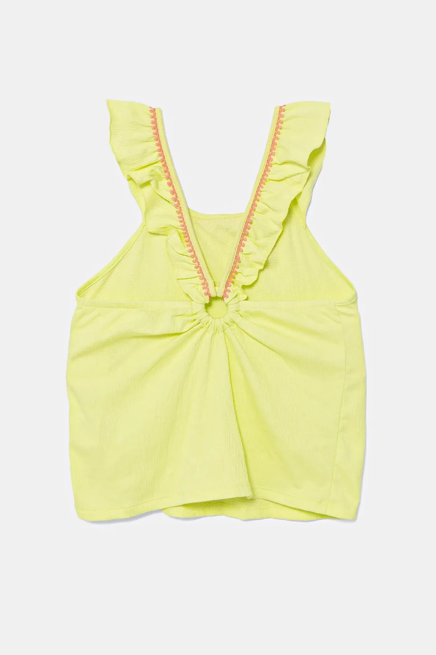 Детский топ United Colors of Benetton цвет зелёный 366NCH01X