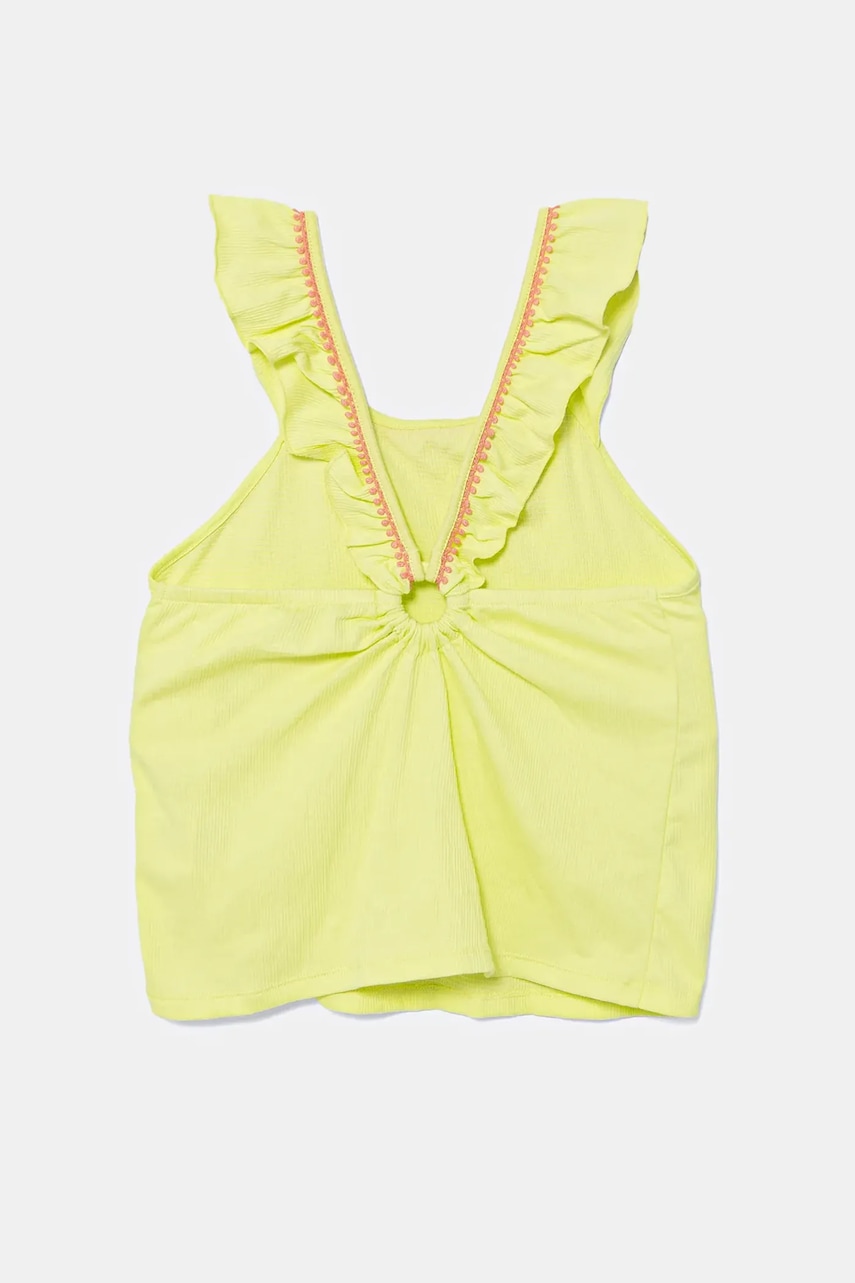 Детский топ United Colors of Benetton цвет зелёный 366NCH01X Детский топ United Colors of Benetton цвет зелёный 366NCH01X