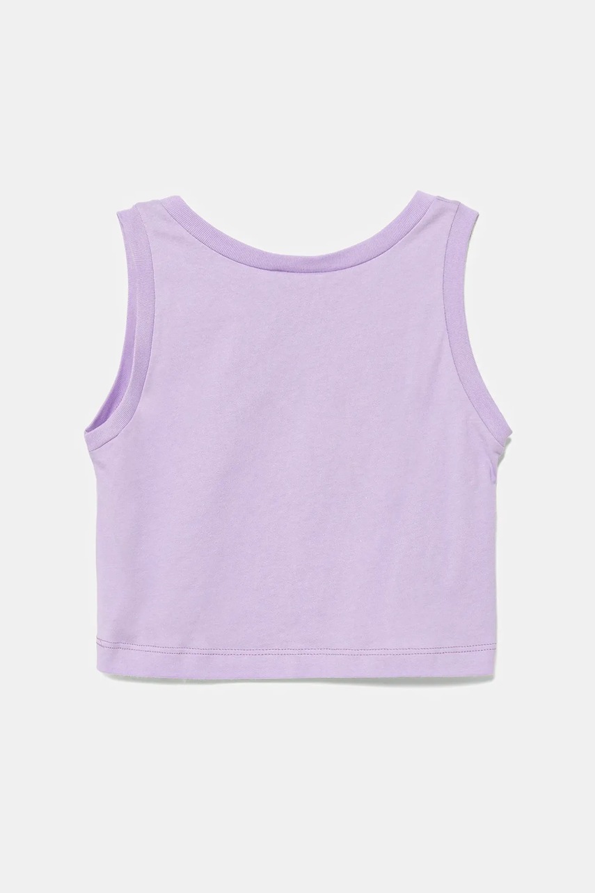 Детский хлопковый топ United Colors of Benetton цвет фиолетовый 3I1XCH01Z