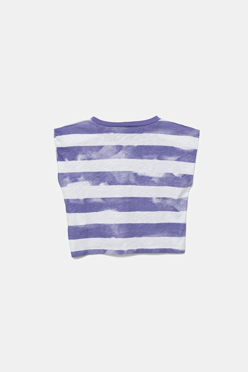 Детская хлопковая футболка United Colors of Benetton цвет фиолетовый 3SL3C10OW Детская хлопковая футболка United Colors of Benetton цвет фиолетовый 3SL3C10OW