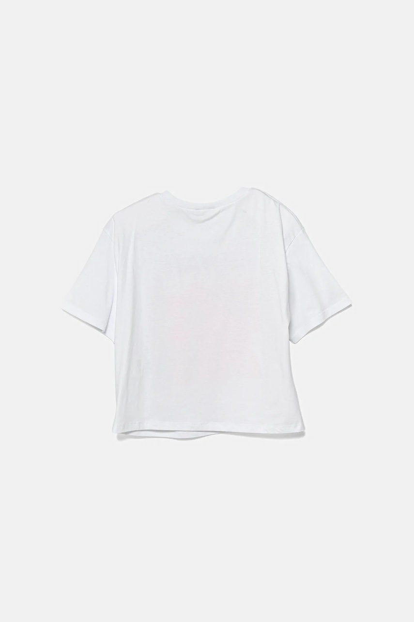 Детская хлопковая футболка United Colors of Benetton цвет белый 35RYC10OZ Детская хлопковая футболка United Colors of Benetton цвет белый 35RYC10OZ