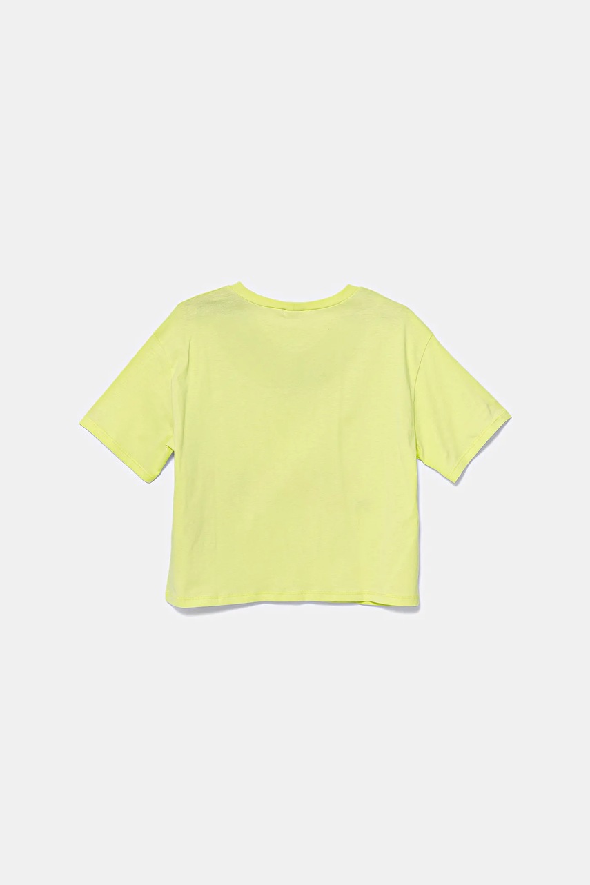 Детская хлопковая футболка United Colors of Benetton цвет зелёный 35RYC10OZ Детская хлопковая футболка United Colors of Benetton цвет зелёный 35RYC10OZ