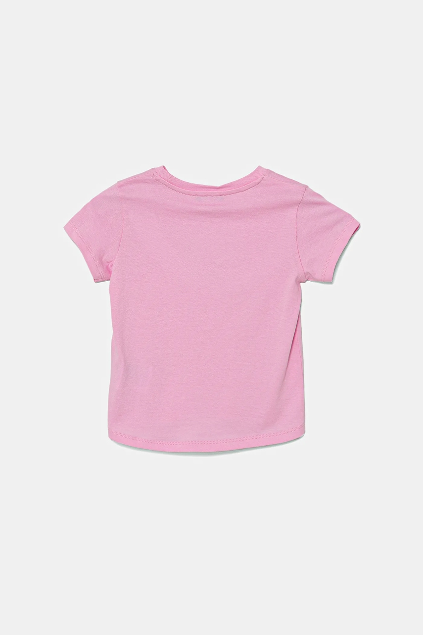 Детская хлопковая футболка United Colors of Benetton цвет розовый 3I1XG10JB Детская хлопковая футболка United Colors of Benetton цвет розовый 3I1XG10JB