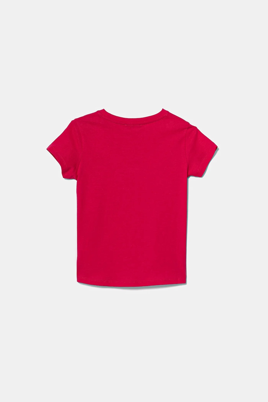 Детская хлопковая футболка United Colors of Benetton цвет розовый 3I1XG10JB Детская хлопковая футболка United Colors of Benetton цвет розовый 3I1XG10JB