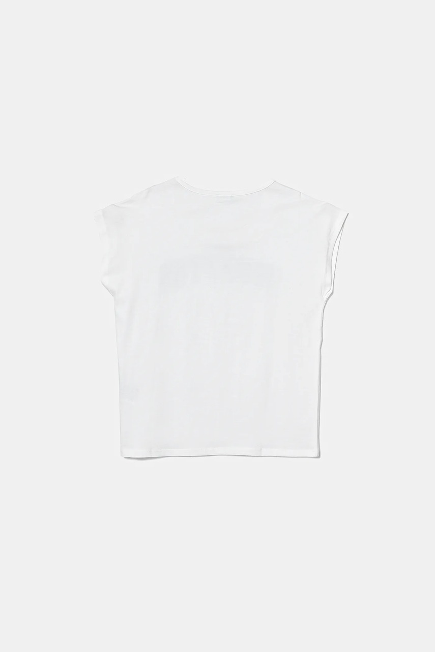 Детская хлопковая футболка United Colors of Benetton цвет белый 3I1XC10P1 Детская хлопковая футболка United Colors of Benetton цвет белый 3I1XC10P1