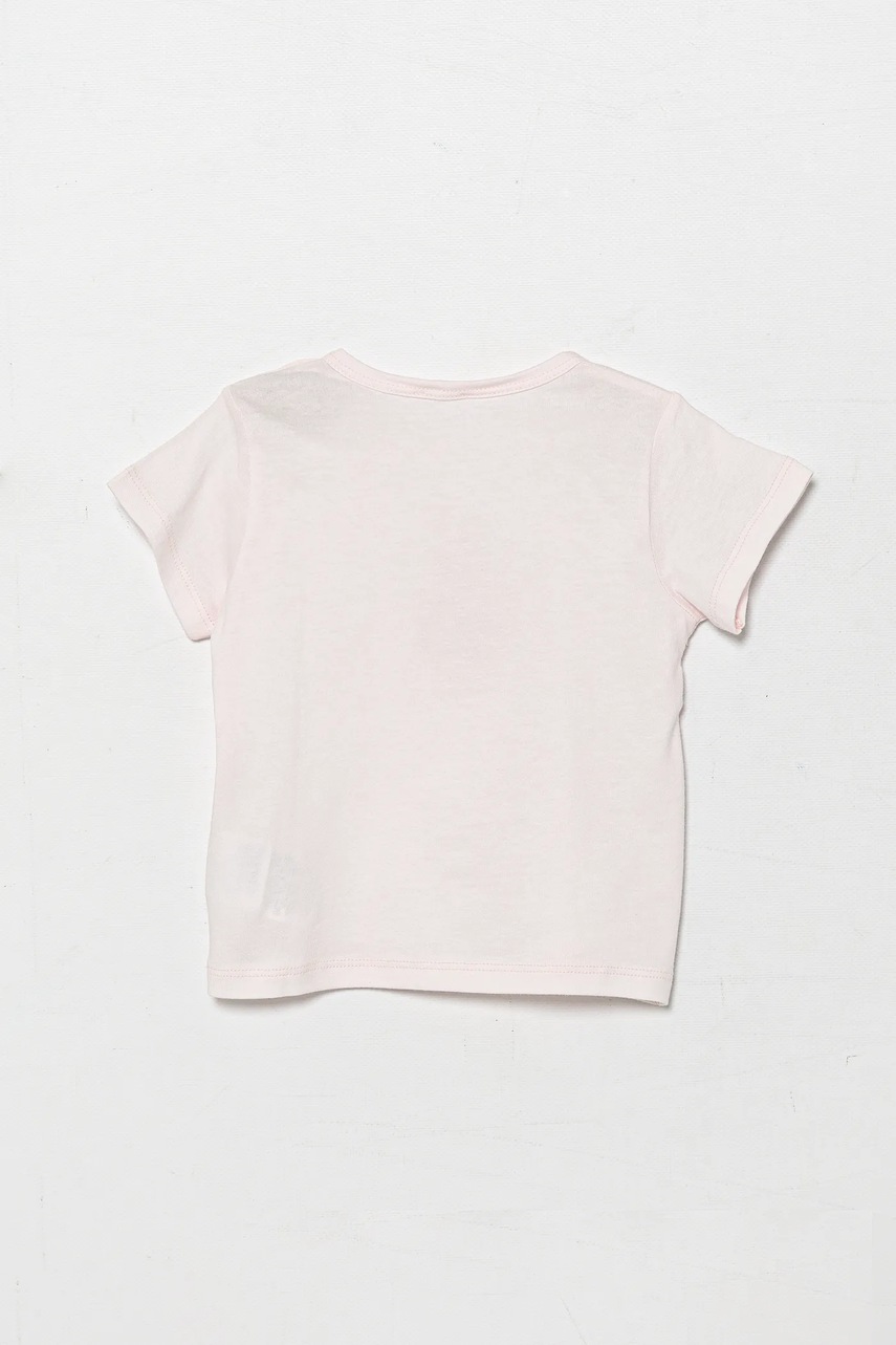 Детская хлопковая футболка United Colors of Benetton цвет розовый 3I1XA1067 Детская хлопковая футболка United Colors of Benetton цвет розовый 3I1XA1067