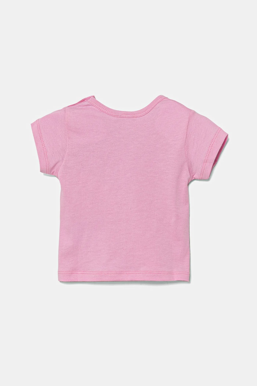 Детская хлопковая футболка United Colors of Benetton цвет розовый 3I1XA1067 Детская хлопковая футболка United Colors of Benetton цвет розовый 3I1XA1067