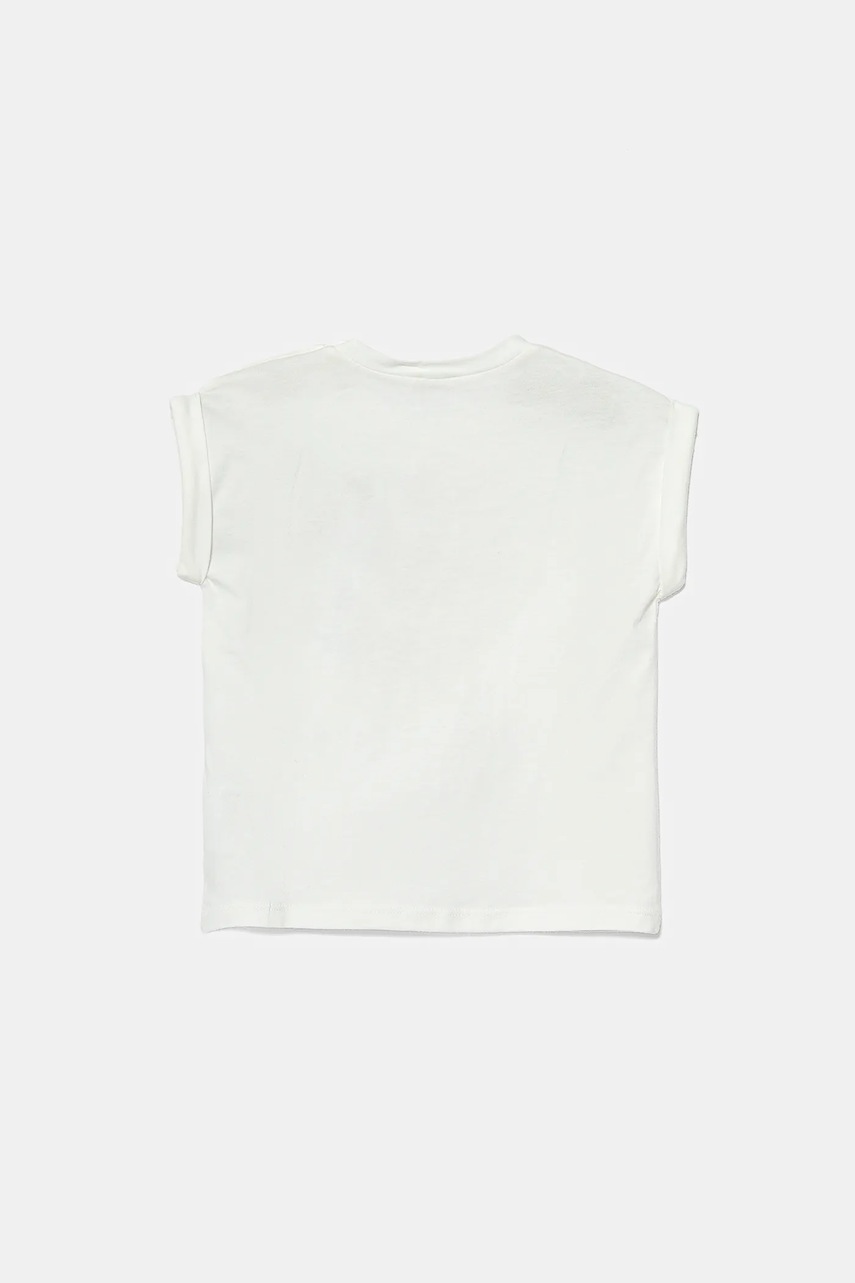 Детская хлопковая футболка United Colors of Benetton цвет белый 3I1XA106A