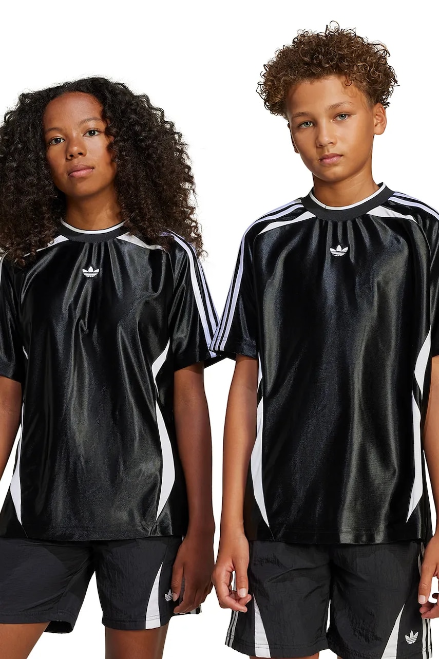 adidas Originals tricou copii culoarea negru, cu imprimeu, JC9126