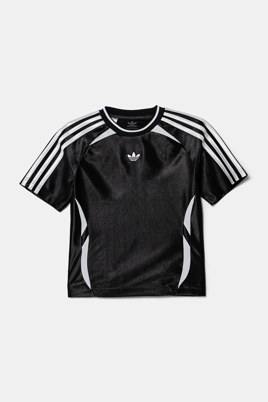 Детская футболка adidas Originals цвет чёрный с аппликацией JC9126 Детская футболка adidas Originals цвет чёрный с аппликацией JC9126
