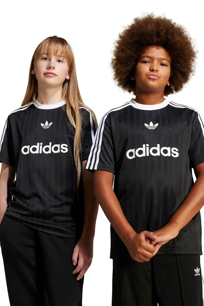 adidas Originals tricou copii culoarea negru, modelator, JC7309 adidas Originals tricou copii culoarea negru, modelator, JC7309