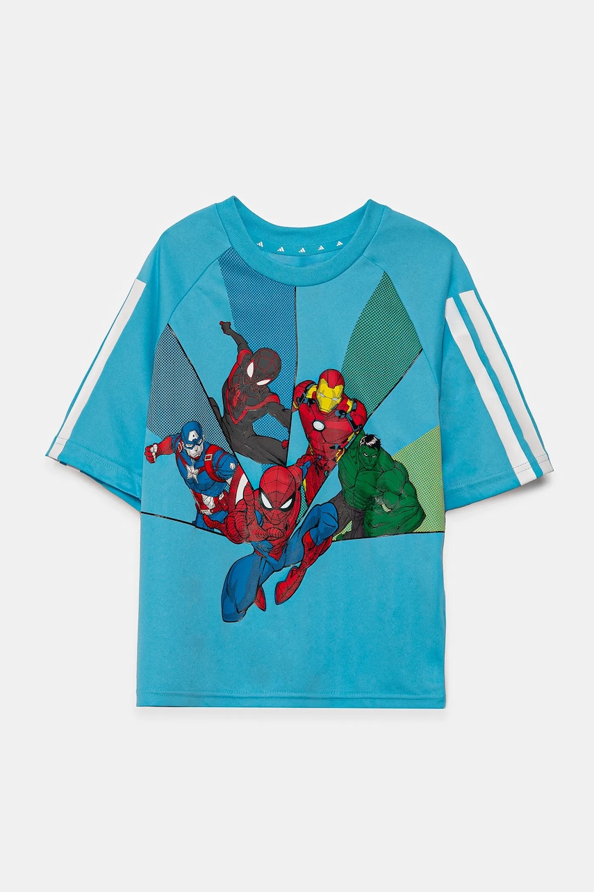 Детская футболка adidas MRVL узорная JD4556 Детская футболка adidas MRVL узорная JD4556
