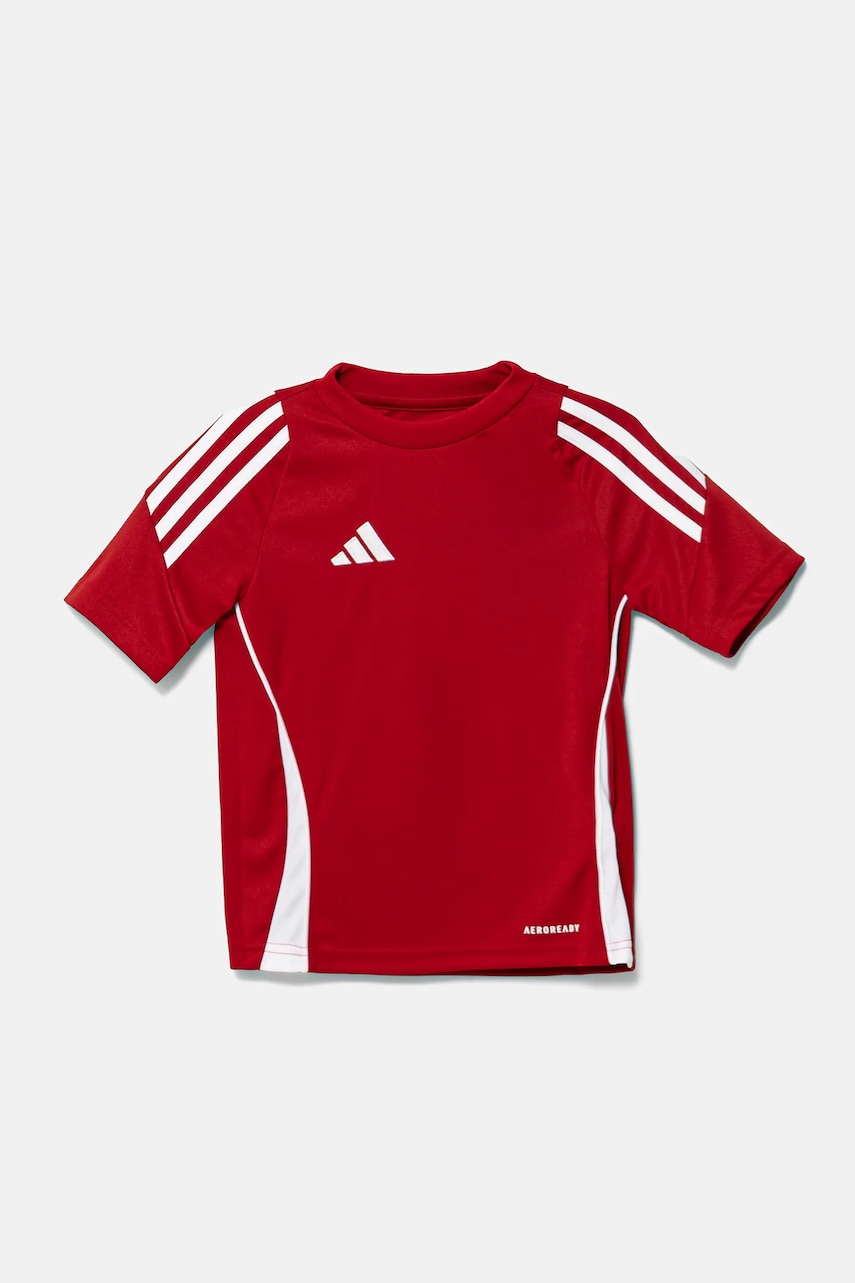 adidas Performance tricou copii culoarea rosu, cu imprimeu, IS1030