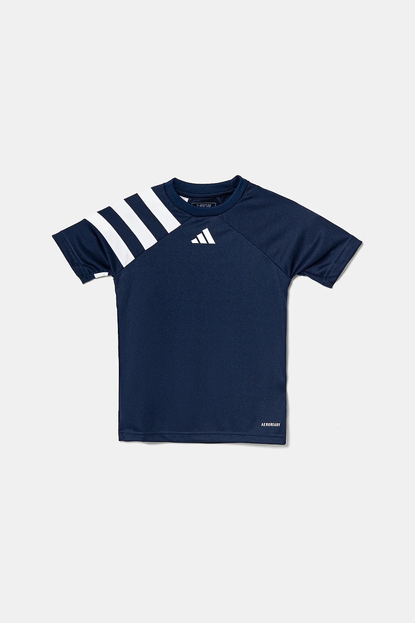 adidas Performance tricou copii culoarea albastru marin, cu imprimeu, IT5657 adidas Performance tricou copii culoarea albastru marin, cu imprimeu, IT5657