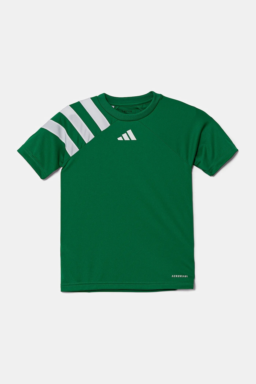 adidas Performance tricou copii culoarea verde, cu imprimeu, IQ3208 adidas Performance tricou copii culoarea verde, cu imprimeu, IQ3208