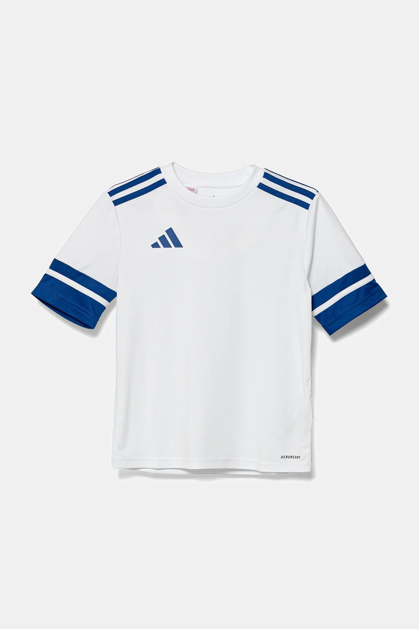 Детская футболка adidas Performance цвет белый узорная JJ0060 Детская футболка adidas Performance цвет белый узорная JJ0060