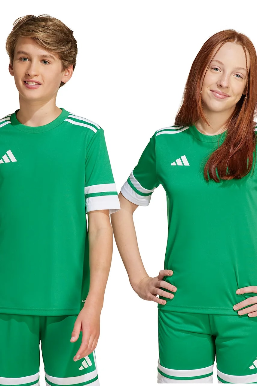 adidas Performance tricou copii culoarea verde, cu imprimeu, JN7486 adidas Performance tricou copii culoarea verde, cu imprimeu, JN7486