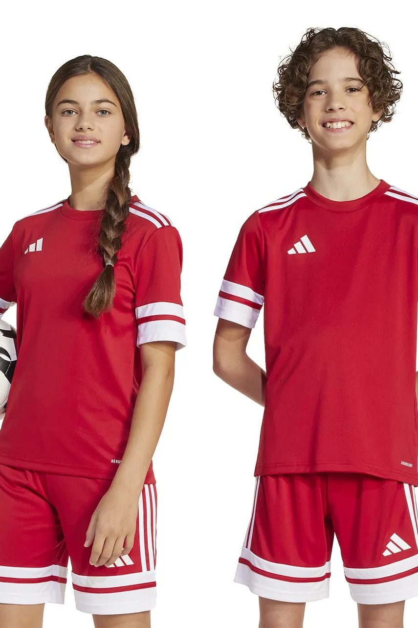 adidas Performance tricou copii culoarea rosu, cu imprimeu, JJ0051 adidas Performance tricou copii culoarea rosu, cu imprimeu, JJ0051