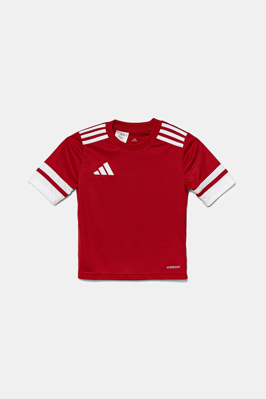 Дитяча футболка adidas Performance колір червоний з аплікацією JJ0051
