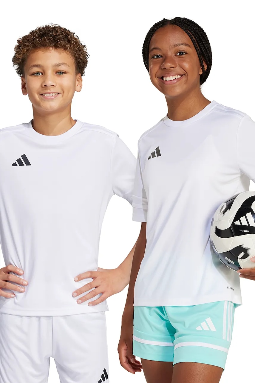 adidas Performance tricou copii culoarea alb, cu imprimeu, JJ0058 adidas Performance tricou copii culoarea alb, cu imprimeu, JJ0058