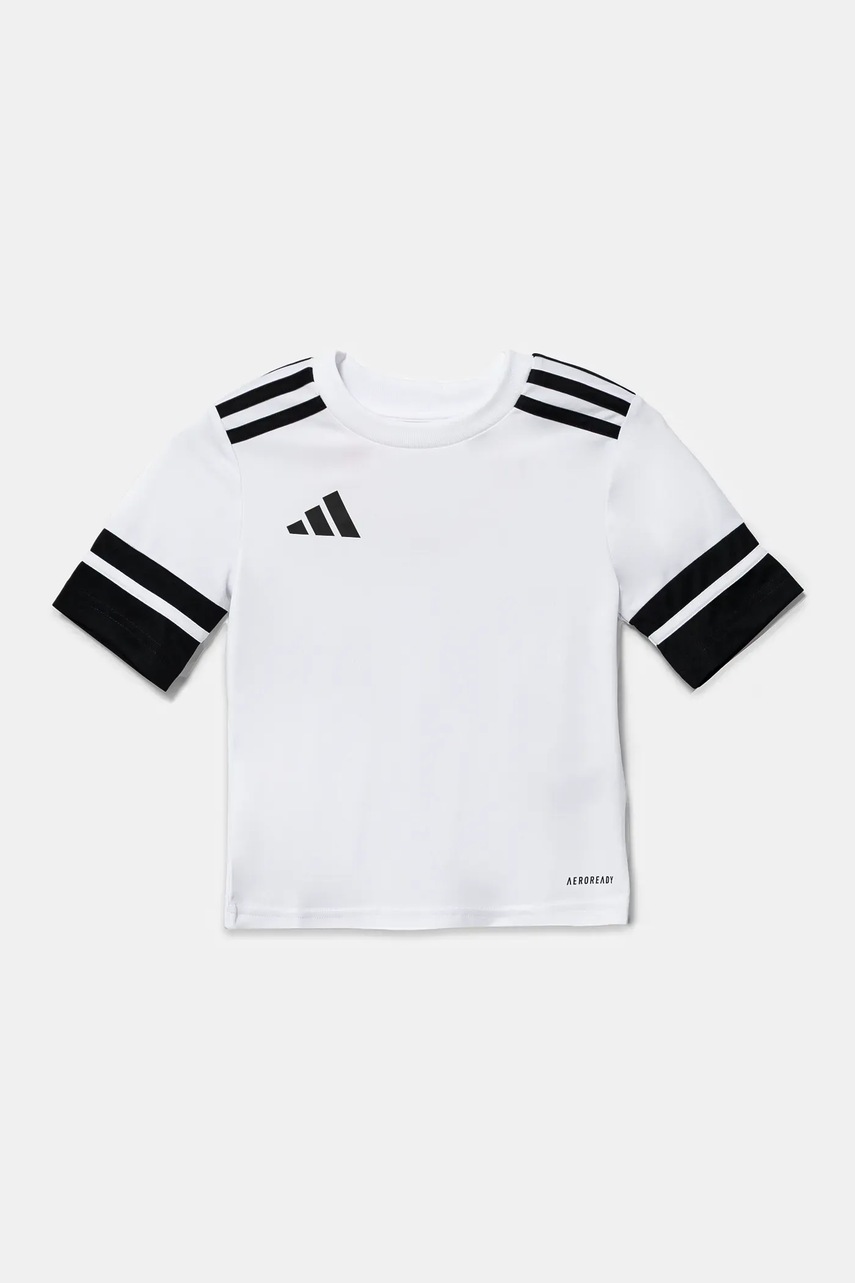 Детская футболка adidas Performance цвет белый с аппликацией JJ0057 Детская футболка adidas Performance цвет белый с аппликацией JJ0057
