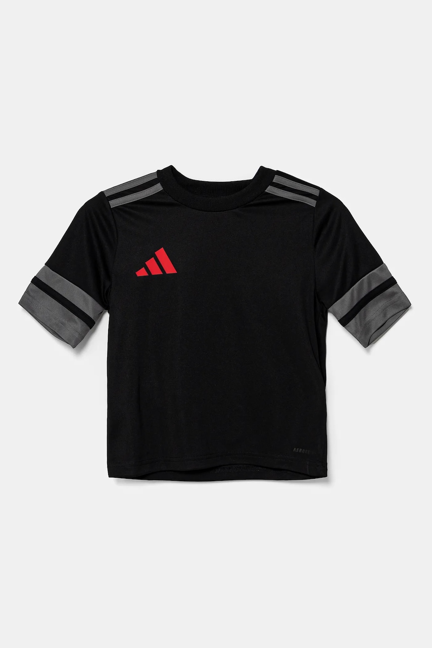 Детская футболка adidas Performance цвет чёрный узорная JN4449 Детская футболка adidas Performance цвет чёрный узорная JN4449