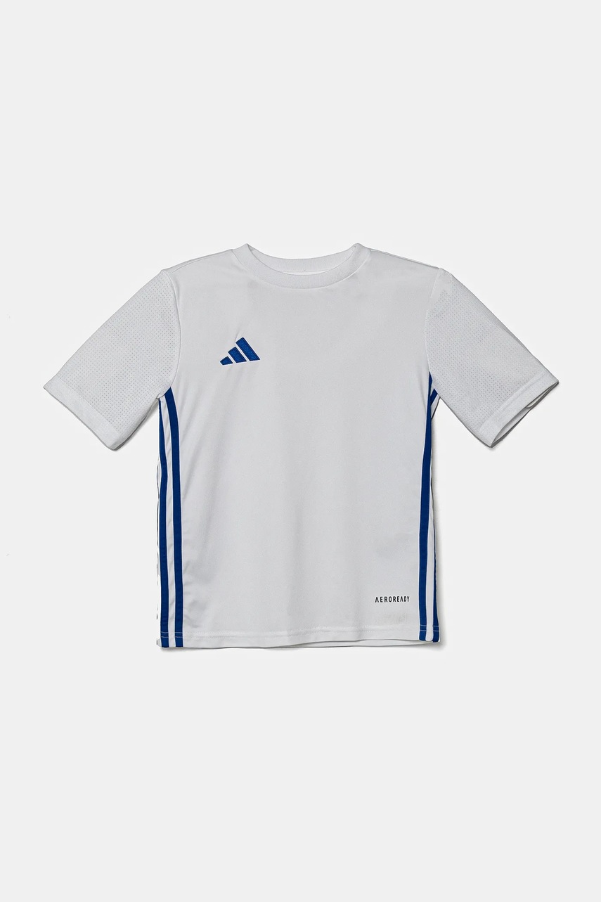 Детская футболка adidas Performance цвет белый с аппликацией JJ1154 Детская футболка adidas Performance цвет белый с аппликацией JJ1154