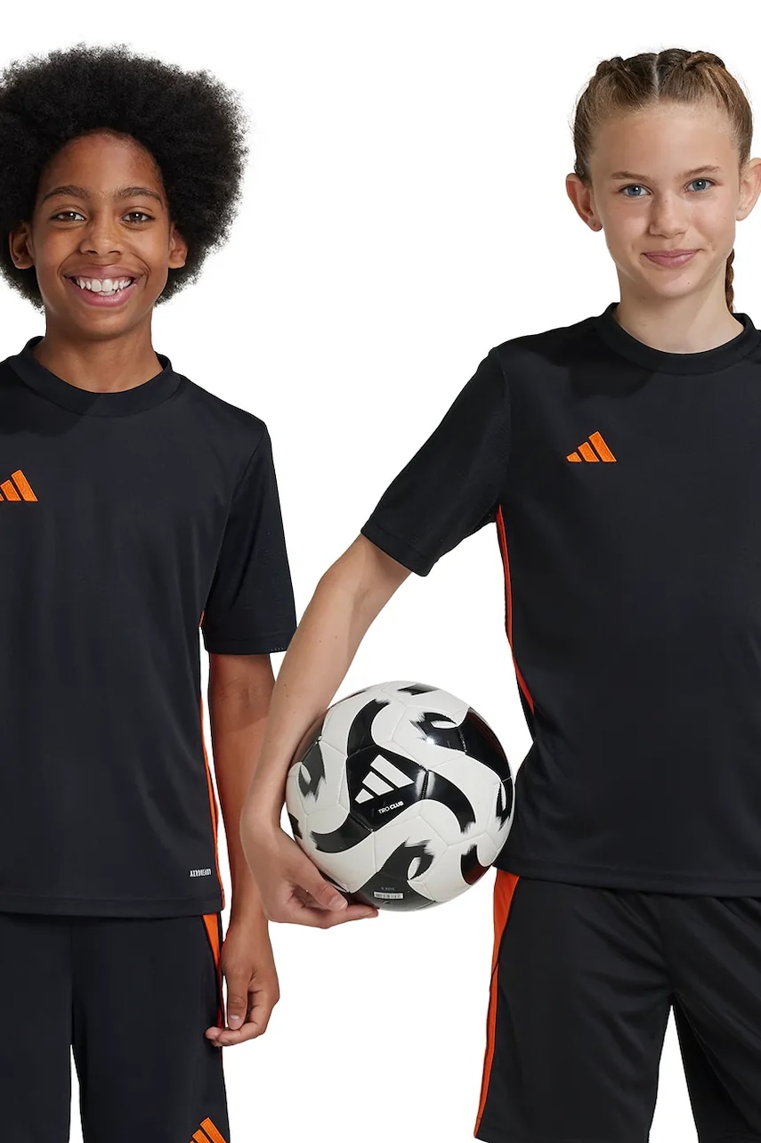 adidas Performance tricou copii culoarea negru, cu imprimeu, JJ1156 adidas Performance tricou copii culoarea negru, cu imprimeu, JJ1156