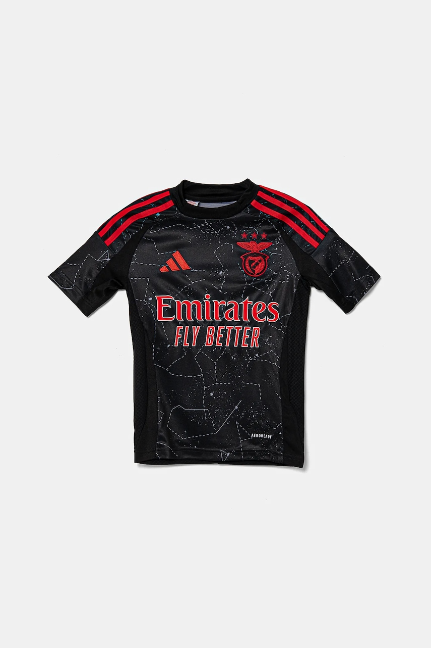 Детская футболка adidas Performance цвет чёрный узорная JJ5126 Детская футболка adidas Performance цвет чёрный узорная JJ5126