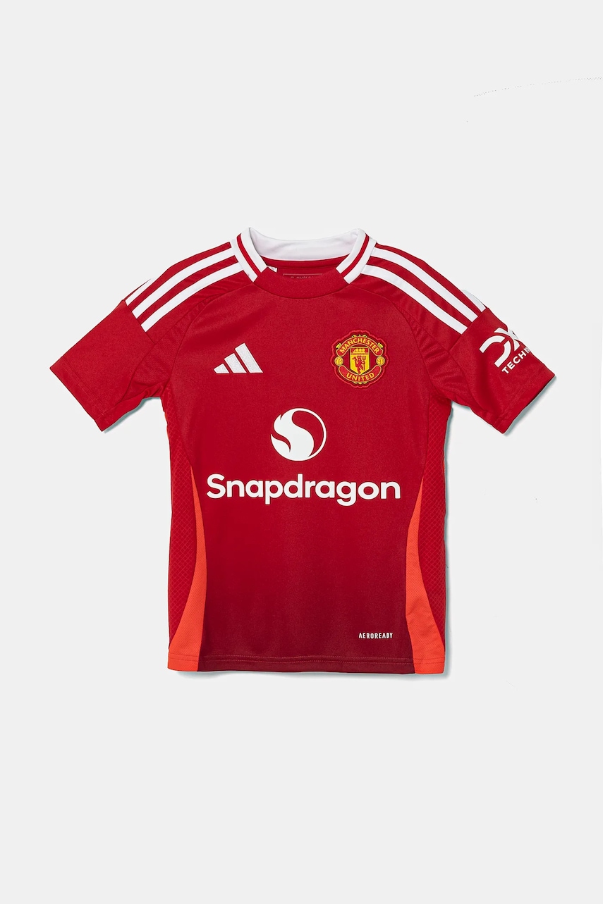 Детская футболка adidas Performance MUFC цвет красный с принтом IT1972 Детская футболка adidas Performance MUFC цвет красный с принтом IT1972