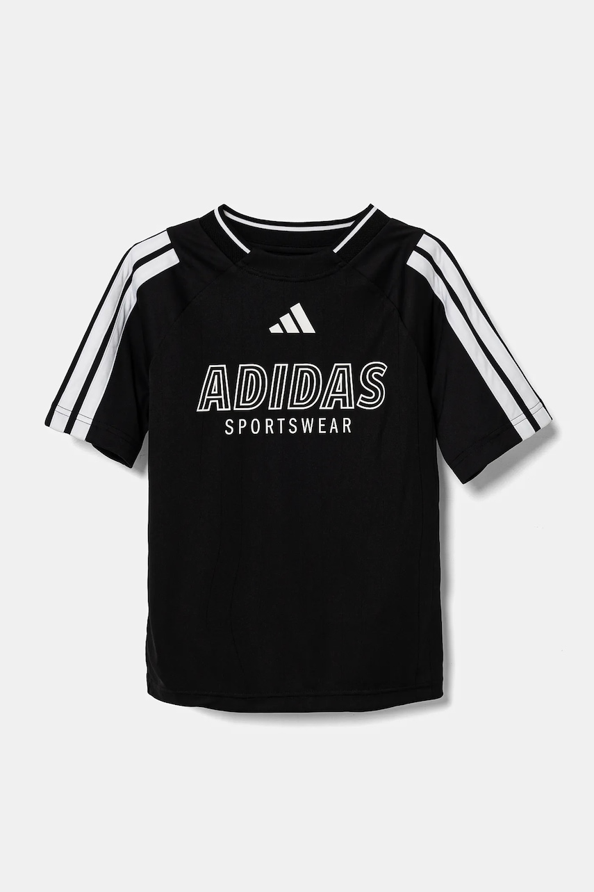 Детская футболка adidas цвет чёрный с принтом JI6178 Детская футболка adidas цвет чёрный с принтом JI6178