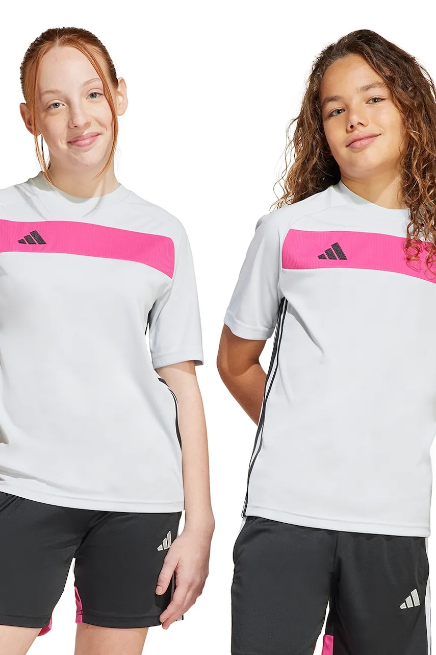 adidas tricou copii culoarea gri, modelator, JD0588