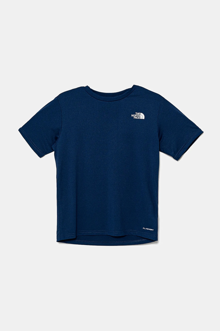 The North Face tricou copii TEEN NEW 24/7 SS TEE culoarea albastru marin, cu imprimeu, NF0A8DF2D1R1 The North Face tricou copii TEEN NEW 24/7 SS TEE culoarea albastru marin, cu imprimeu, NF0A8DF2D1R1