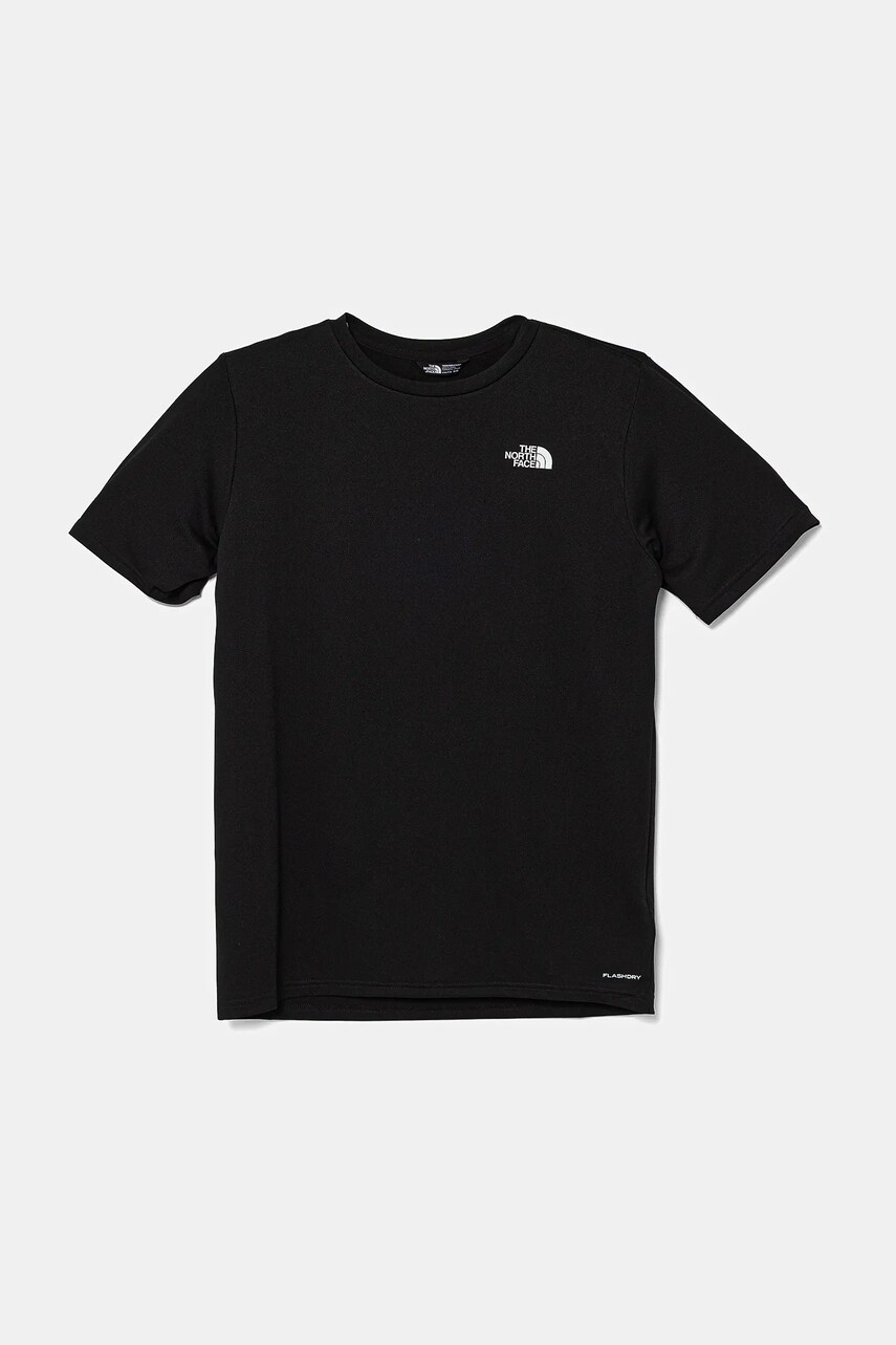 The North Face tricou copii TEEN NEW 24/7 SS TEE culoarea negru, cu imprimeu, NF0A8DF2JK31