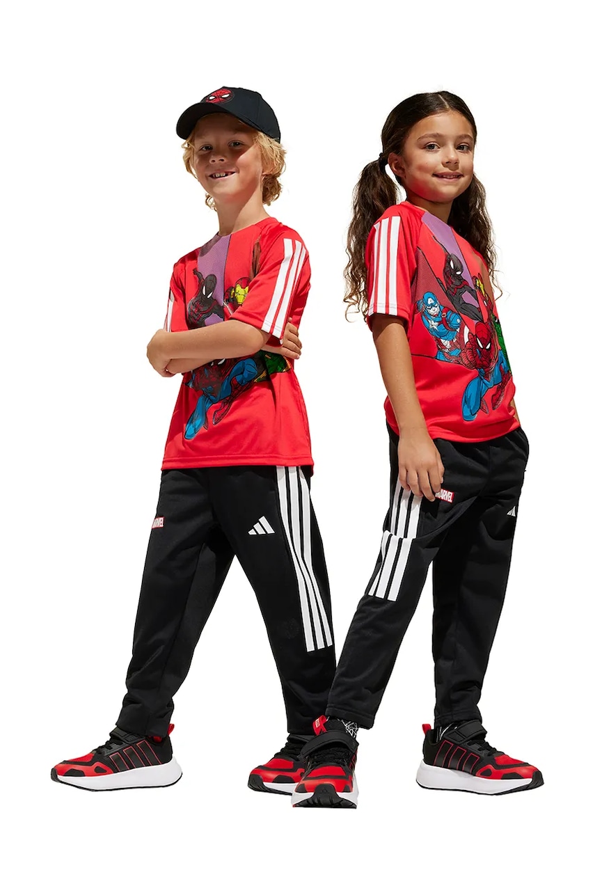 adidas tricou copii MRVL culoarea rosu, JF3654 adidas tricou copii MRVL culoarea rosu, JF3654